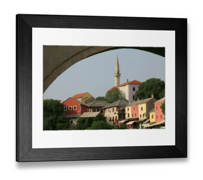 Framed Print : The old town of Mostar, UNESCO World Heritage Site, Bosnia and Herzegovina Framed Print : The old town of Mostar, UNESCO World Heritage Site, Bosnia and Herzegovina