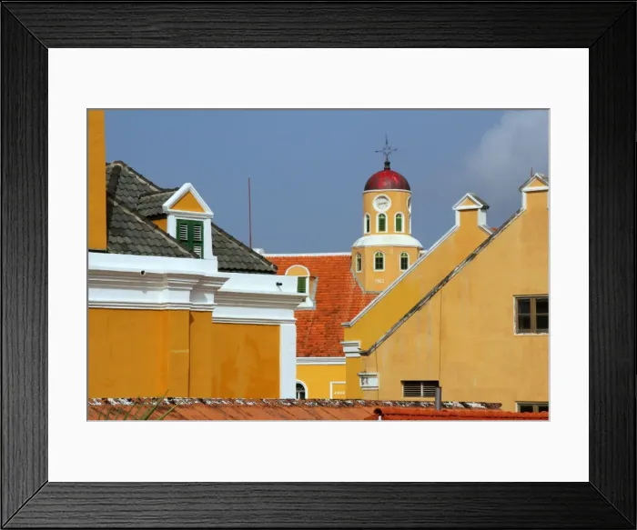 Framed Print : Fortchurch in Willemstad (Punda district), Curacao, Netherlands Antillies, West Indies, Caribbean Framed Print : Fortchurch in Willemstad (Punda district), Curacao, Netherlands Antillies, West Indies, Caribbean