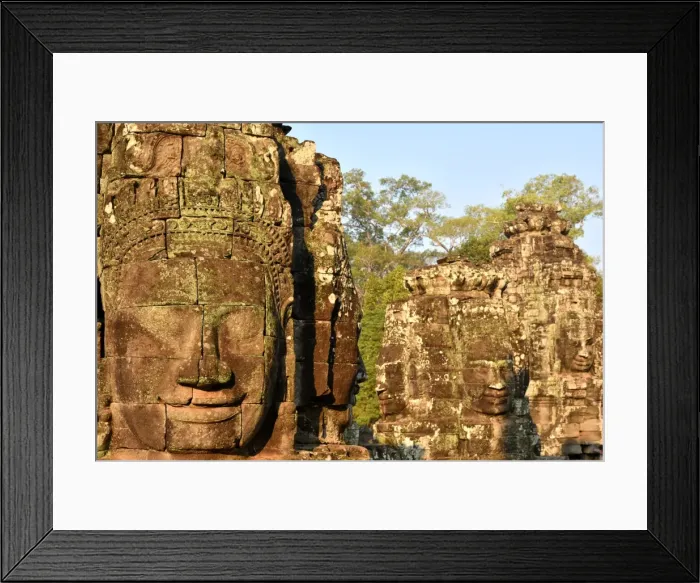 Framed Print : Stone statue at angkor thom Cambodia Framed Print : Stone statue at angkor thom Cambodia