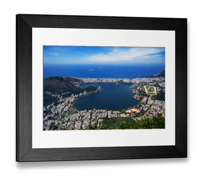 Framed Print : Aerial View of Rio de Janeiro From Sugarloaf Mountain, Brazil, South America Framed Print : Aerial View of Rio de Janeiro From Sugarloaf Mountain, Brazil, South America