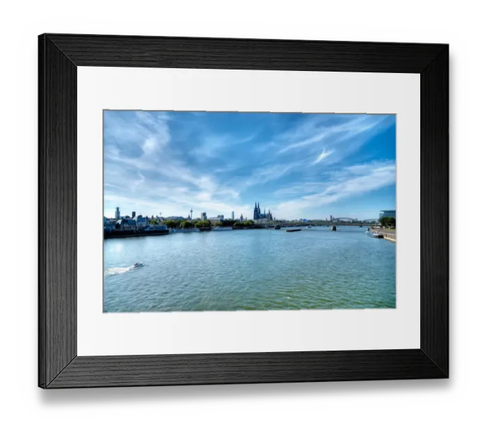 Framed Print : View of Cologne across the Rhine Framed Print : View of Cologne across the Rhine