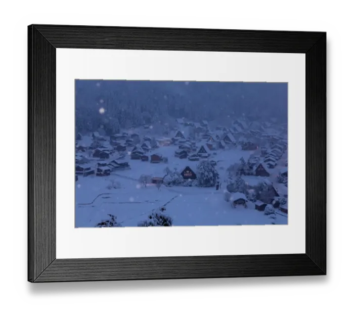 Framed Print : World Heritage, Light up of Shirakawago, Historic Villages of Shirakawa-go and Gokayama Framed Print : World Heritage, Light up of Shirakawago, Historic Villages of Shirakawa-go and Gokayama