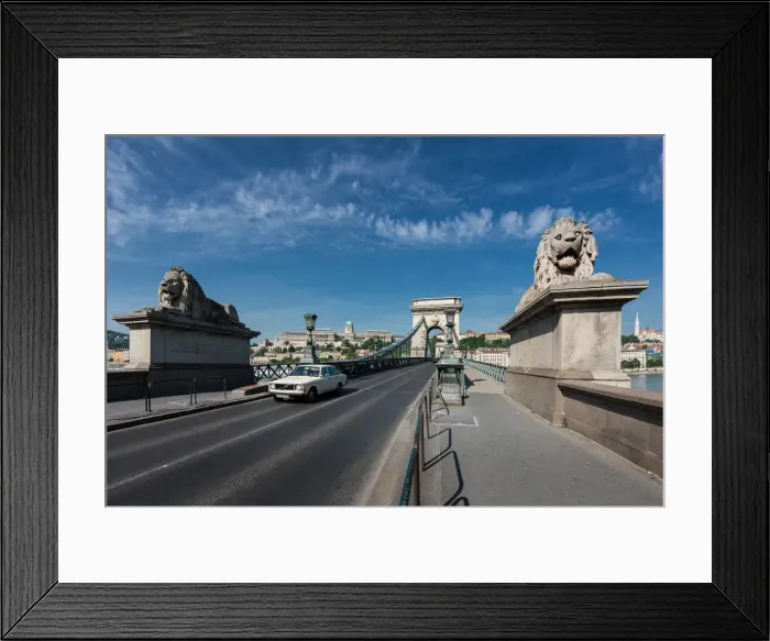 Framed Print : Chain bridge of Budapest, Hungary