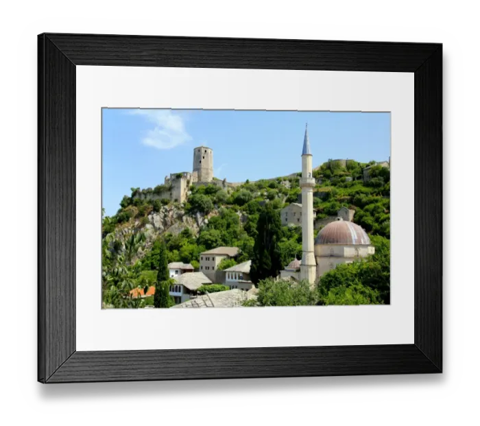 Framed Print : Pocitelj near Capljina, Bosnia and Herzegovina