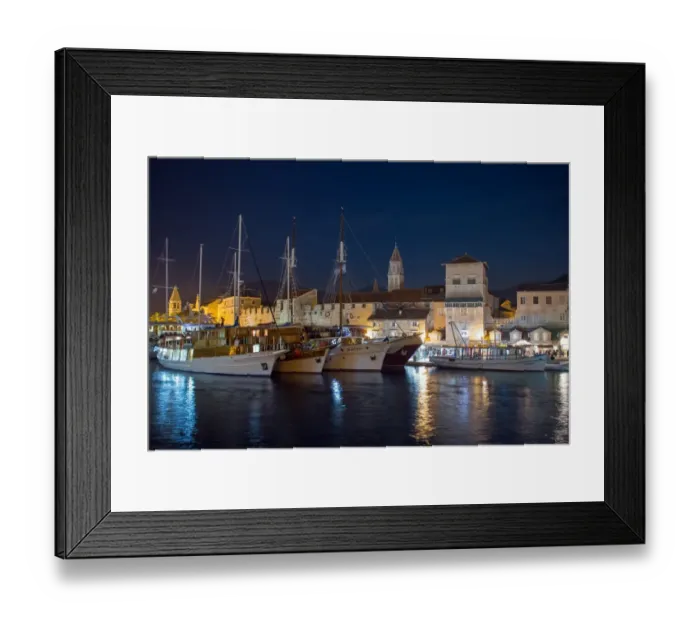 Framed Print : Trogir at night, Dalmatian coast, Croatia Framed Print : Trogir at night, Dalmatian coast, Croatia