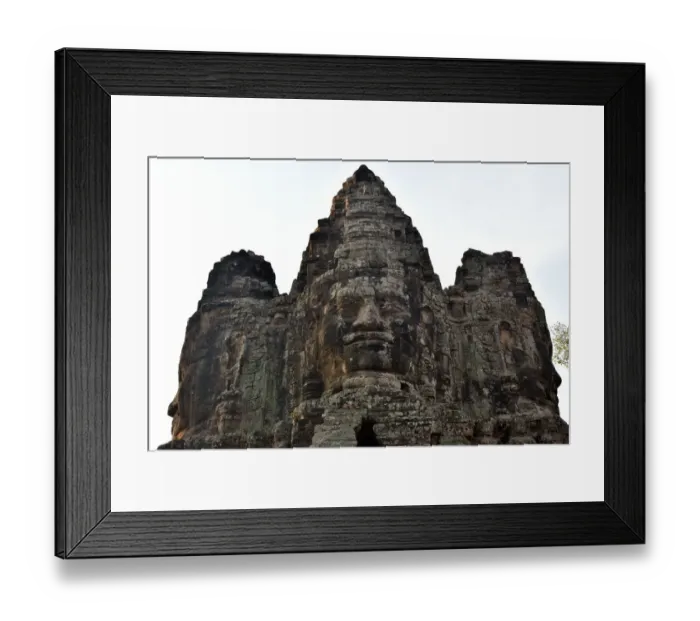 Framed Print : Statues on the top of Southagte Angkor Siem Reap Cambodia Framed Print : Statues on the top of Southagte Angkor Siem Reap Cambodia