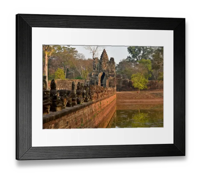 Framed Print : Southgate bridge and gateway Angkor Siem Reap Cambodia Framed Print : Southgate bridge and gateway Angkor Siem Reap Cambodia
