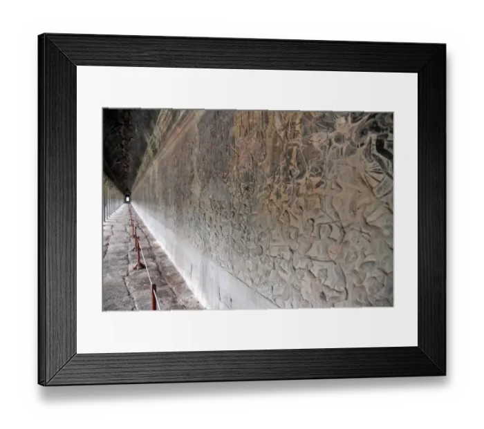 Framed Print : Angkor Wat temple at sunrise Cambodia