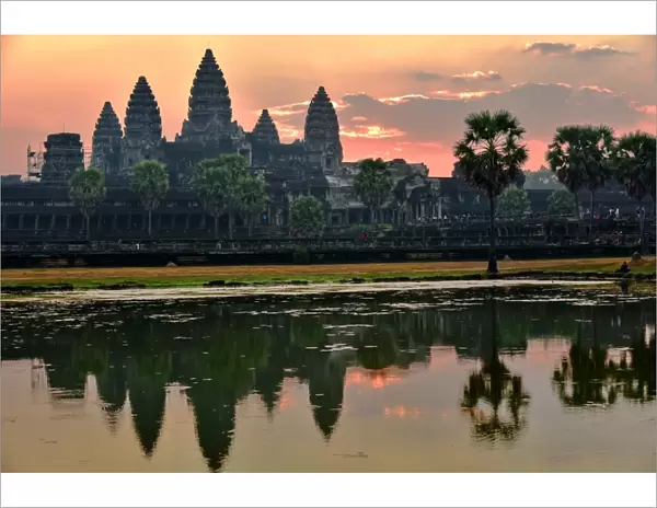 Angkor Wat temple at sunrise Cambodia
