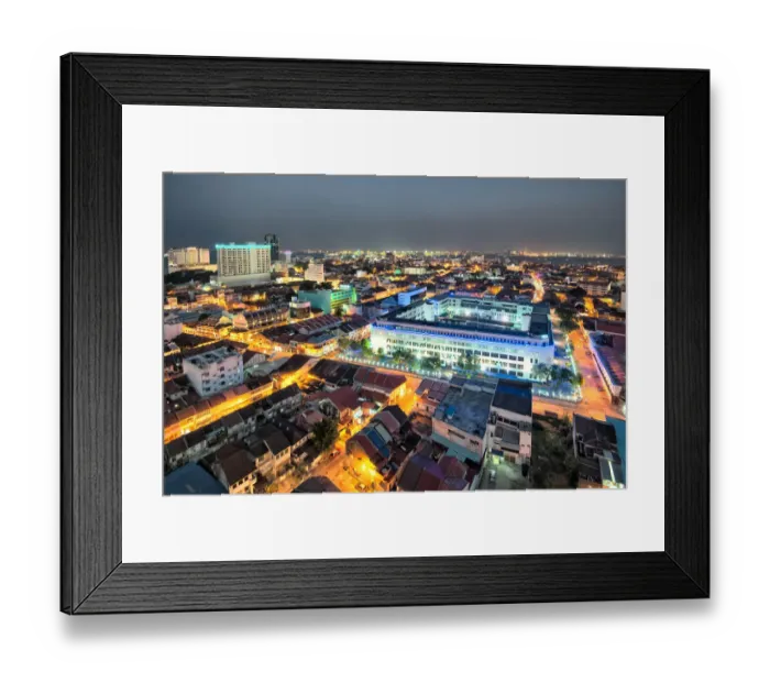 Framed Print : Beautiful night in George Town Framed Print : Beautiful night in George Town