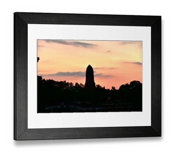 Framed Print : Sunset Wat phra ram temple Ayutthaya Thailand