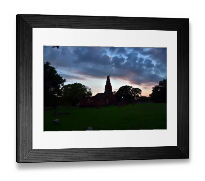 Framed Print : Wat phra ram temple Ayutthaya Thailand