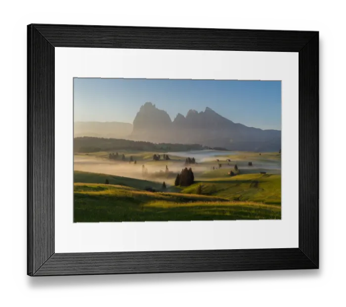 Framed Print : Alpe Di Siusi (Seiser Alm), Dolomites, Italy