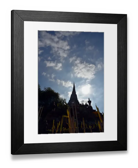 Framed Print : Incense of prayer Wat Phukhao Thong temple Ayutthaya Thailand Framed Print : Incense of prayer Wat Phukhao Thong temple Ayutthaya Thailand
