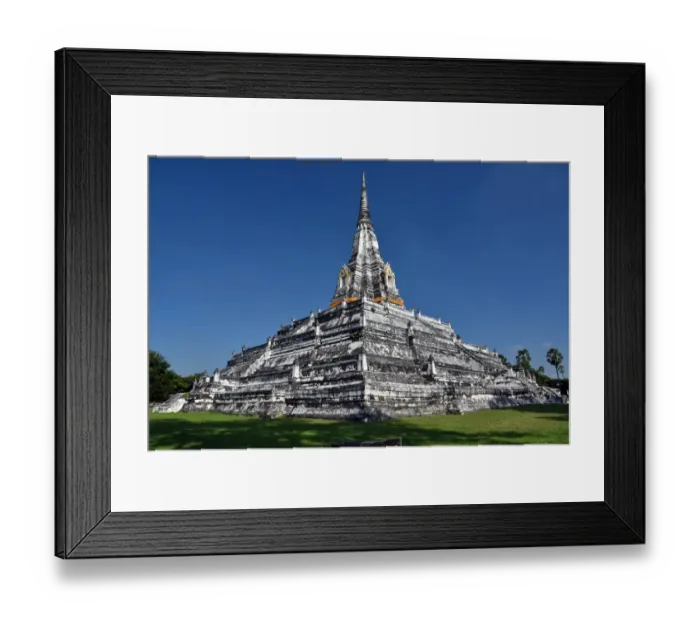 Framed Print : Wat Phukhao Thong temple Unesco World Heritage Ayutthaya Thailand Framed Print : Wat Phukhao Thong temple Unesco World Heritage Ayutthaya Thailand