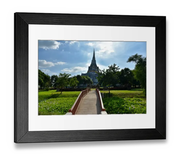 Framed Print : Wat Phukhao Thong temple Ayutthaya Thailand Framed Print : Wat Phukhao Thong temple Ayutthaya Thailand