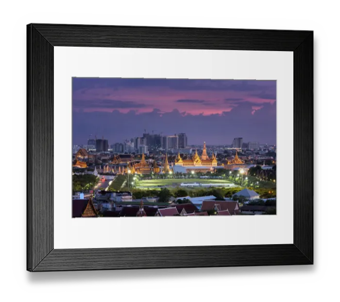 Framed Print : Grand Palace at Twilight night in Bangkok of Thailand Framed Print : Grand Palace at Twilight night in Bangkok of Thailand