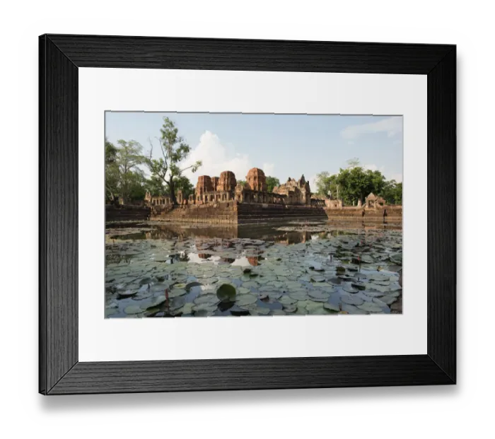 Framed Print : Religious buildings constructed by the ancient Khmer art Framed Print : Religious buildings constructed by the ancient Khmer art
