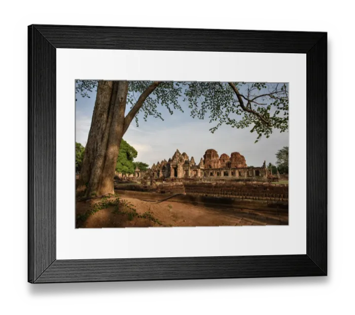Framed Print : Religious buildings constructed by the ancient Khmer art Framed Print : Religious buildings constructed by the ancient Khmer art