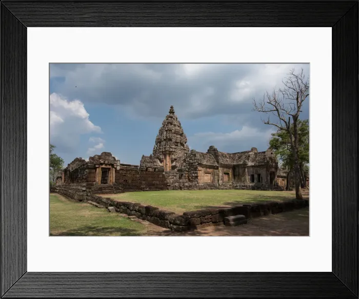 Framed Print : Religious buildings constructed by the ancient Khmer art Framed Print : Religious buildings constructed by the ancient Khmer art