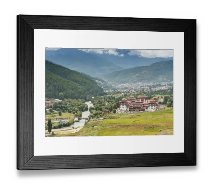 Framed Print : Trashi Chhoe Dzong, Thimphu, Bhutan