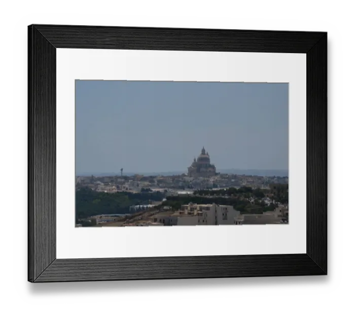 Framed Print : View of Victoria town in Gozo, Malta Framed Print : View of Victoria town in Gozo, Malta