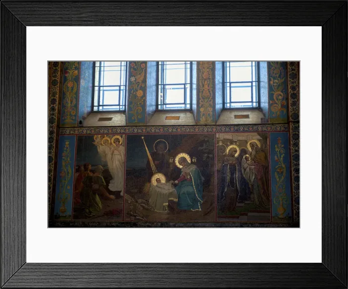 Framed Print : Inside painting of Church of the Savior on Blood in St. Petersburg of Russia Framed Print : Inside painting of Church of the Savior on Blood in St. Petersburg of Russia