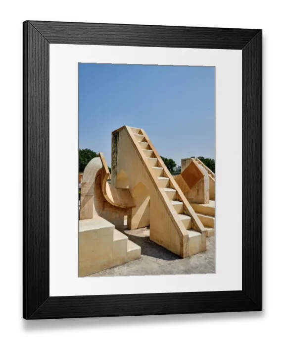 Framed Print : Sundials of Jaipur, India