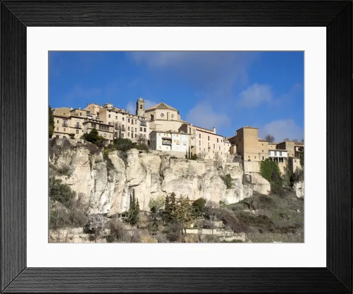 Framed Print : Sight of the city of basin constructed on the rocks of a great ravine Framed Print : Sight of the city of basin constructed on the rocks of a great ravine