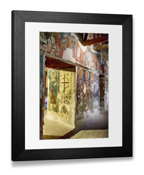 Framed Print : Agios Ioannis Lambadistis Monastery, World Cultural Heritage, Cyprus