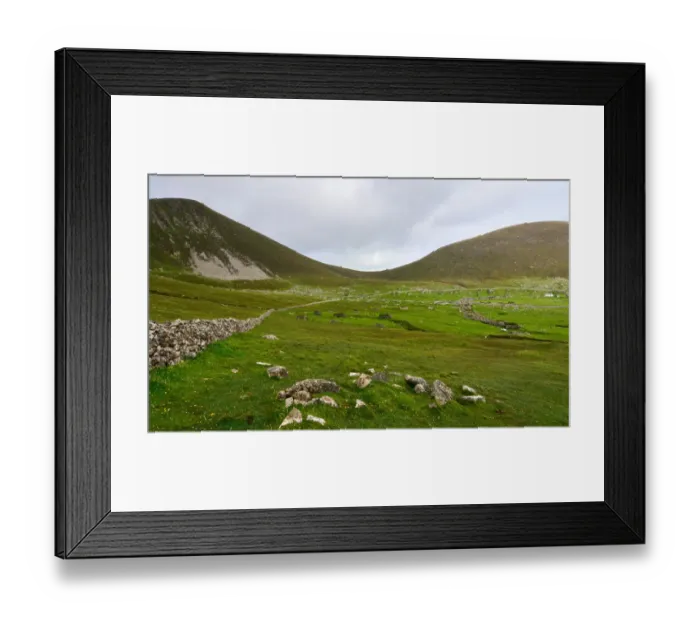 Framed Print : Ancient village in St Kilda