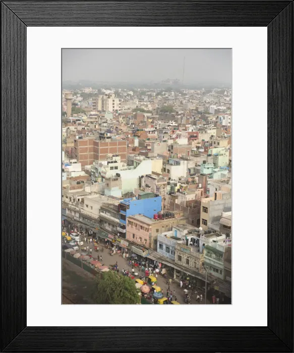 Framed Print : Roof tops of Old Delhi