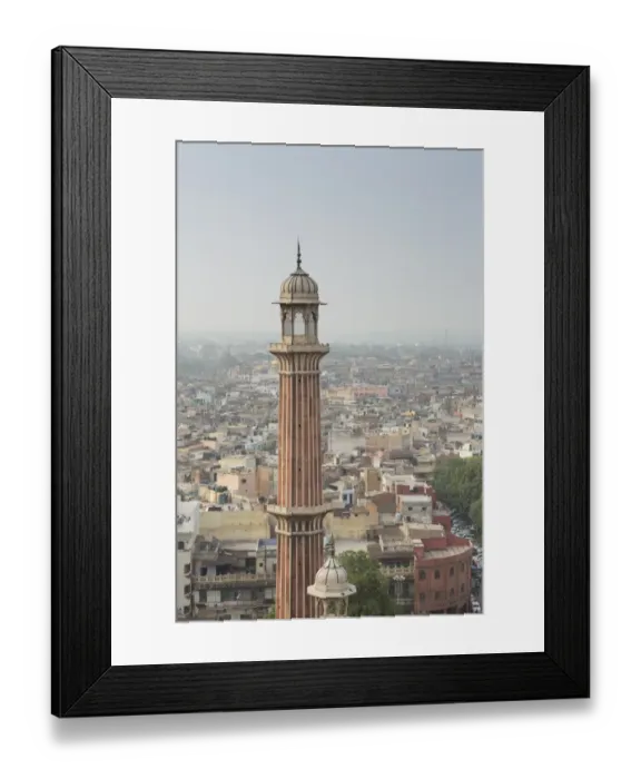 Framed Print : The view from the southern minaret of the Jama Masjid mosque in Old Delhi Framed Print : The view from the southern minaret of the Jama Masjid mosque in Old Delhi
