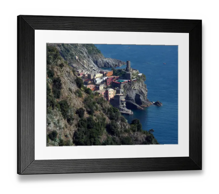 Framed Print : View From Above Of Vernazza, Cinque Terre National Park, Liguria Region, Northern Italy Framed Print : View From Above Of Vernazza, Cinque Terre National Park, Liguria Region, Northern Italy