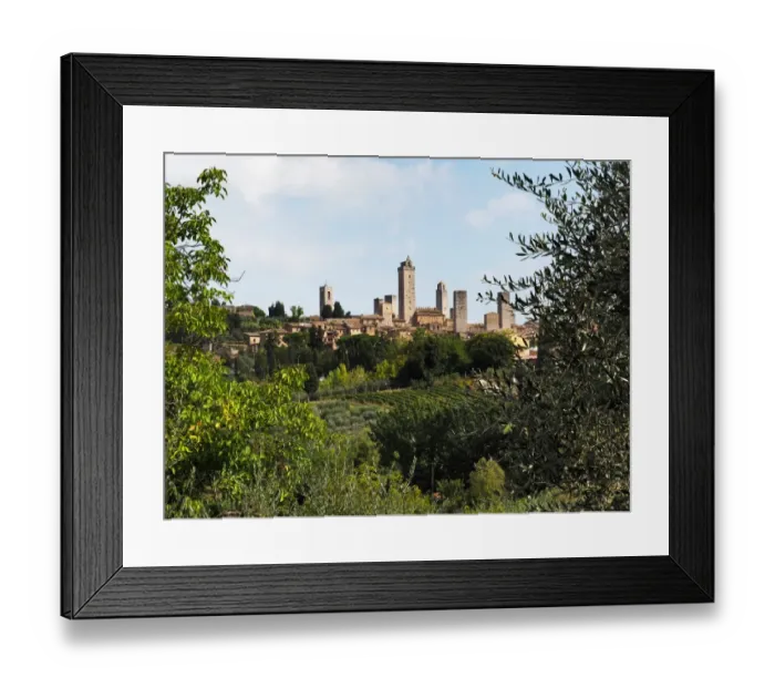 Framed Print : San Gimignano Medieval Towers, Tuscany, Central Italy Framed Print : San Gimignano Medieval Towers, Tuscany, Central Italy