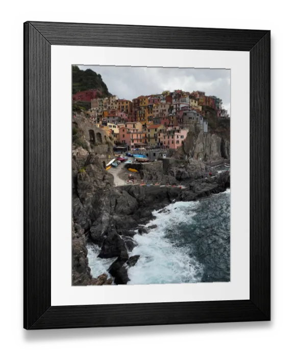 Framed Print : Vertical View Of Manarola, Cinque Terre National Park, Liguria Region, Northern Italy Framed Print : Vertical View Of Manarola, Cinque Terre National Park, Liguria Region, Northern Italy