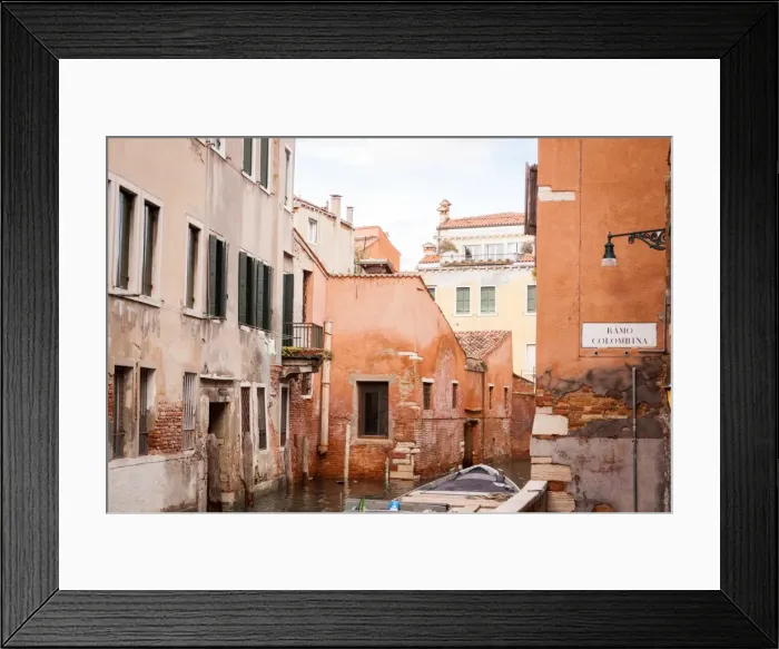 Framed Print : Residential Buildings in Historical Area of Venice Framed Print : Residential Buildings in Historical Area of Venice