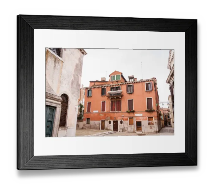 Framed Print : Residential Buildings in Historical Area of Venice Framed Print : Residential Buildings in Historical Area of Venice