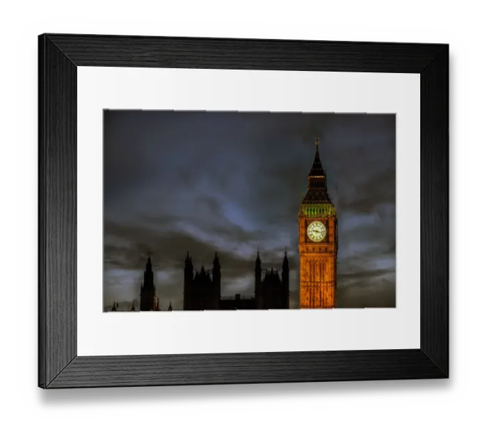 Framed Print : Westminster By Night Bus Framed Print : Westminster By Night Bus