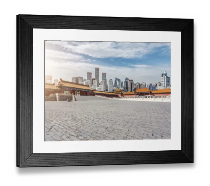 Framed Print : beijing. ancient and modern buildings in beijing Framed Print : beijing. ancient and modern buildings in beijing