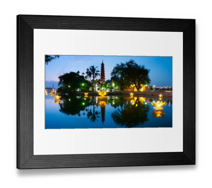 Framed Print : Tran Quoc pagoda in the full-moon day Framed Print : Tran Quoc pagoda in the full-moon day