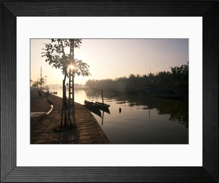 Framed Print : Hoi An ancient town in sunrise Framed Print : Hoi An ancient town in sunrise