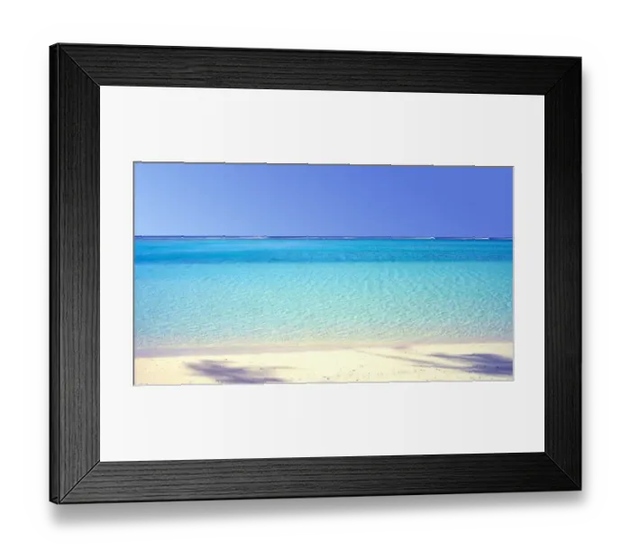 Framed Print : Lagoon at Le Morne Brabant