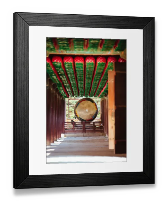 Framed Print : Giant Drum in Bulguksa Buddhist Temple Framed Print : Giant Drum in Bulguksa Buddhist Temple