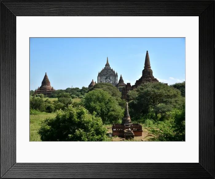 Framed Print : Several pagodas Bagan Myanmar Framed Print : Several pagodas Bagan Myanmar