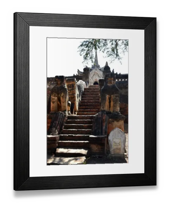 Framed Print : Pagoda in Old Bagan Myanmar