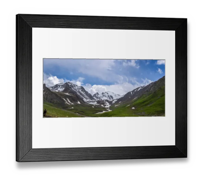 Framed Print : Nalati Grassland and Glacier, Xinjiang, China Framed Print : Nalati Grassland and Glacier, Xinjiang, China