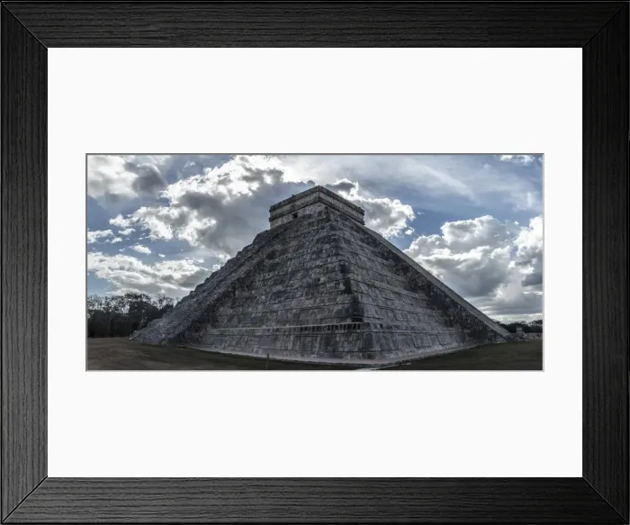 Framed Print : ChichA n Itza archeological site - Panoramic view