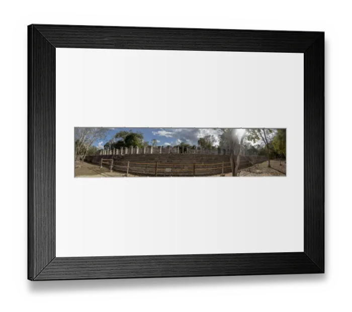 Framed Print : ChichA n Itza archeological site - Panoramic view Framed Print : ChichA n Itza archeological site - Panoramic view