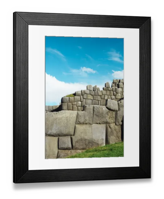 Framed Print : Saksaywaman citadel walls made with big stone blocks, Cusco Framed Print : Saksaywaman citadel walls made with big stone blocks, Cusco